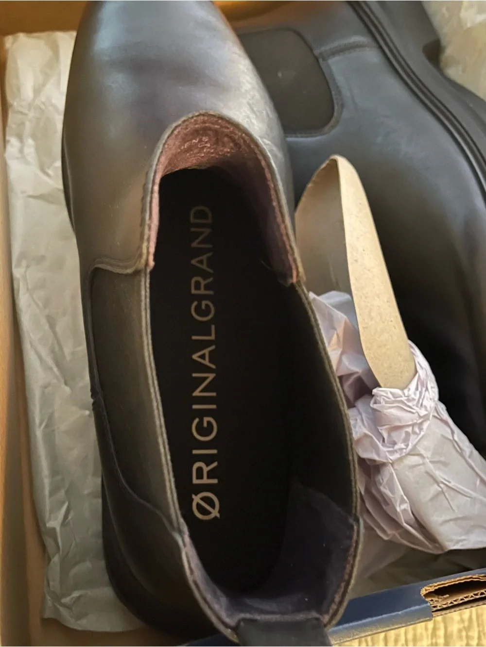 Cole Haan Black Leather Chelsea Boots - Original Grand